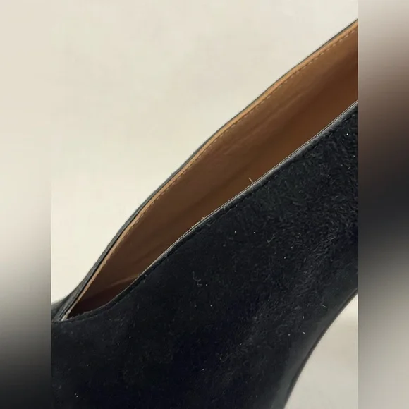 Hermes Florida Suede Black Heels 7.5 - Picture 12 of 16